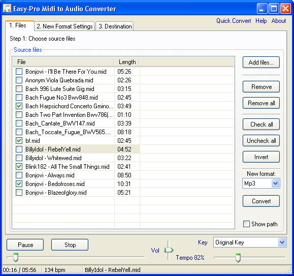 Windows 7 Easy-Pro Midi to Audio Converter 1.55 full